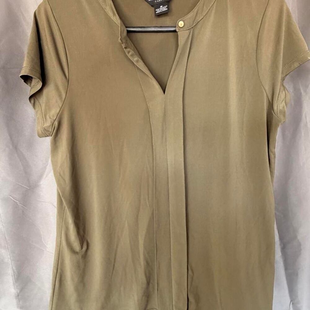 Liz-claiborne Women's Khaki and Tan Blouse